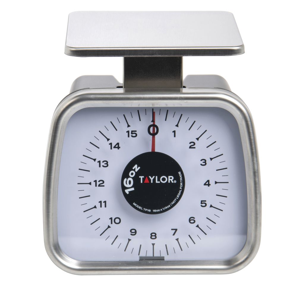 Taylor - TP16, Stainless Steel Portion Scale, 5 3/4"L x 4 1/2"W x 6"H, Silver