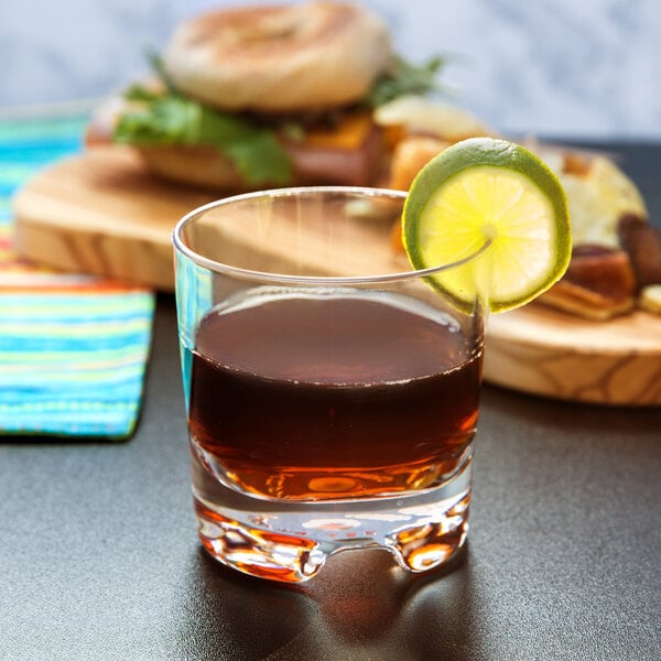 GET SW-1423-1-SAN-CL Roc N' Roll 9 oz. Customizable SAN Plastic Rocks / Old Fashioned Glass - 24/Case