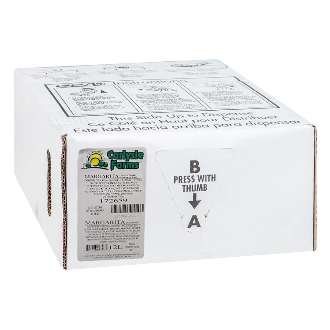 12 L Fountain Syrups (BIBS) - Cranberry, Margarita/Lime, Pineapple, Orange Juice, Ceasar/Clamato