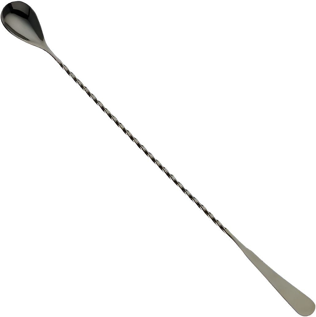 Barfly - M37010BK, Japanese Style Gun Metal Black Bar Spoon, 13.1", Black