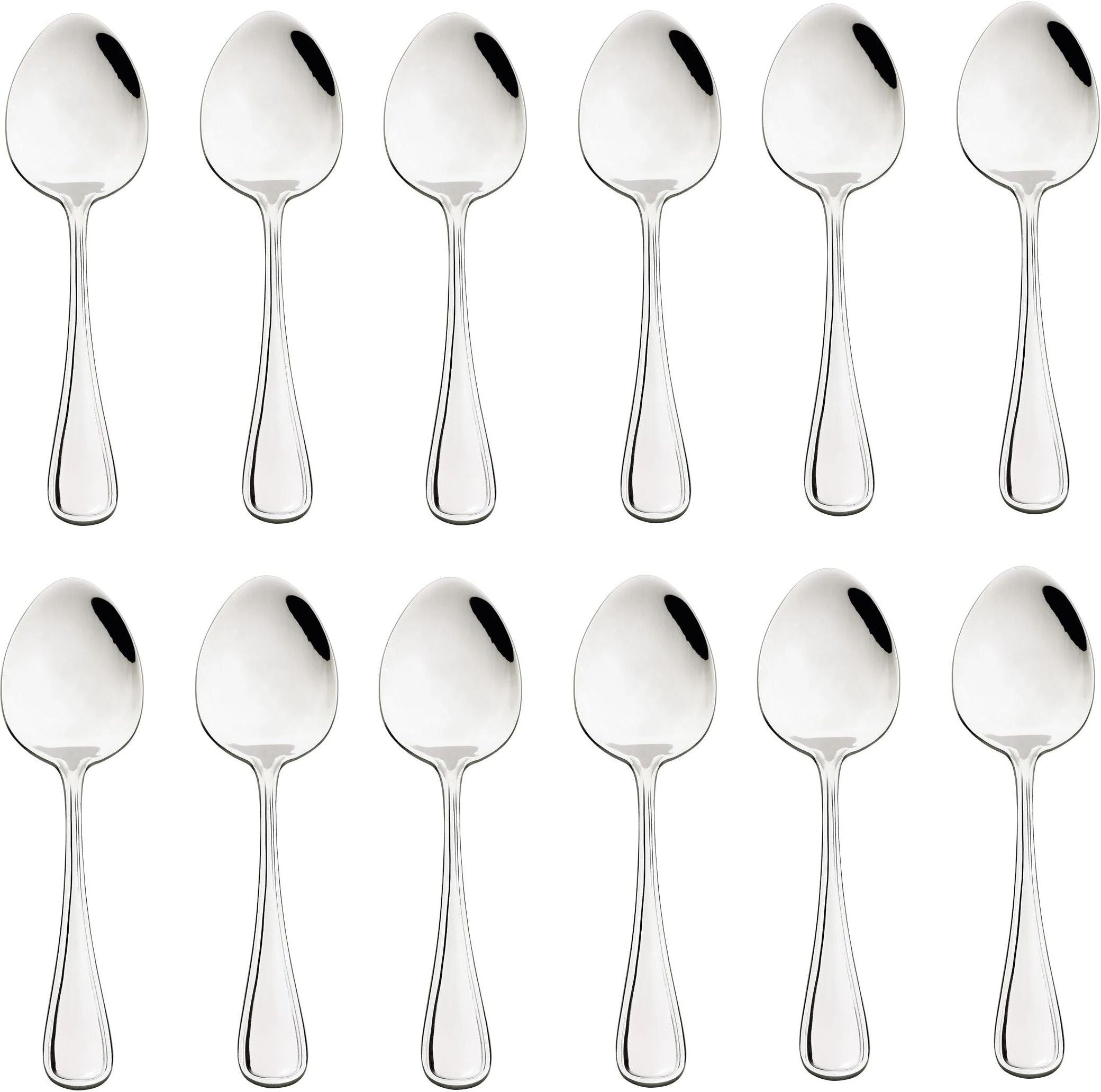 Browne - CELINE 8.3" Stainless Steel Table Spoon, Individual Unit, Silver