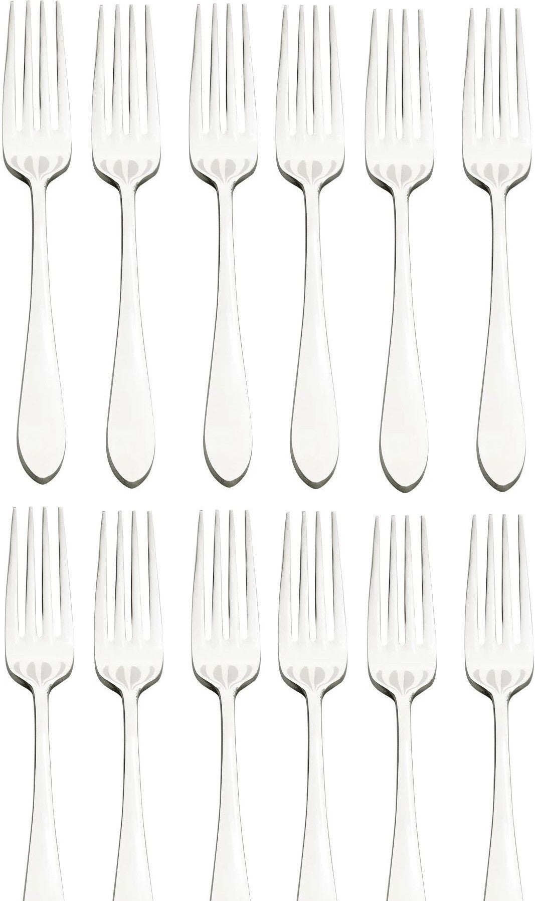 Browne - ECLIPSE 8.3" European Fork, Stainless Steel, 12 Pack, Silver