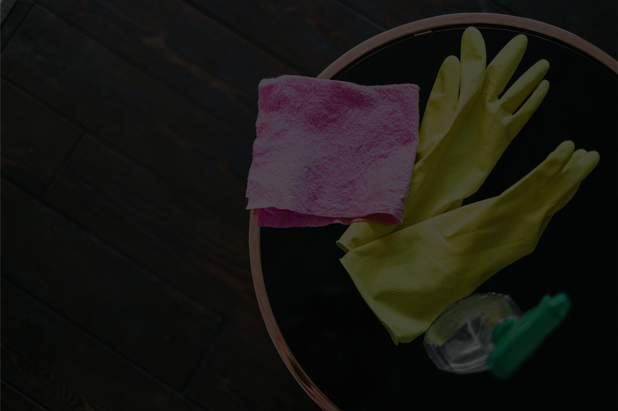 Bar towels, mop buckets, and trash cans from KAF Bar Restaurant Supplies for commercial kitchen cleaning.