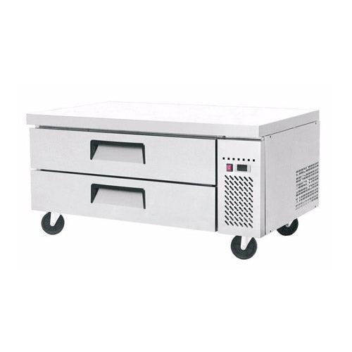 EFI CCB-48 48" 2 Drawer Refrigerated Chef Base - Stainless Steel, Self-Closing Drawers, Classic-Chill Series.