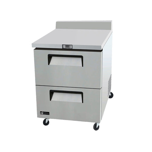 EFI FWDW2-27VC 27.5" Worktop Freezer, 6.5 cu. ft., 2 Drawers, Stainless Steel, -25¡F to -17¡F Temp Range