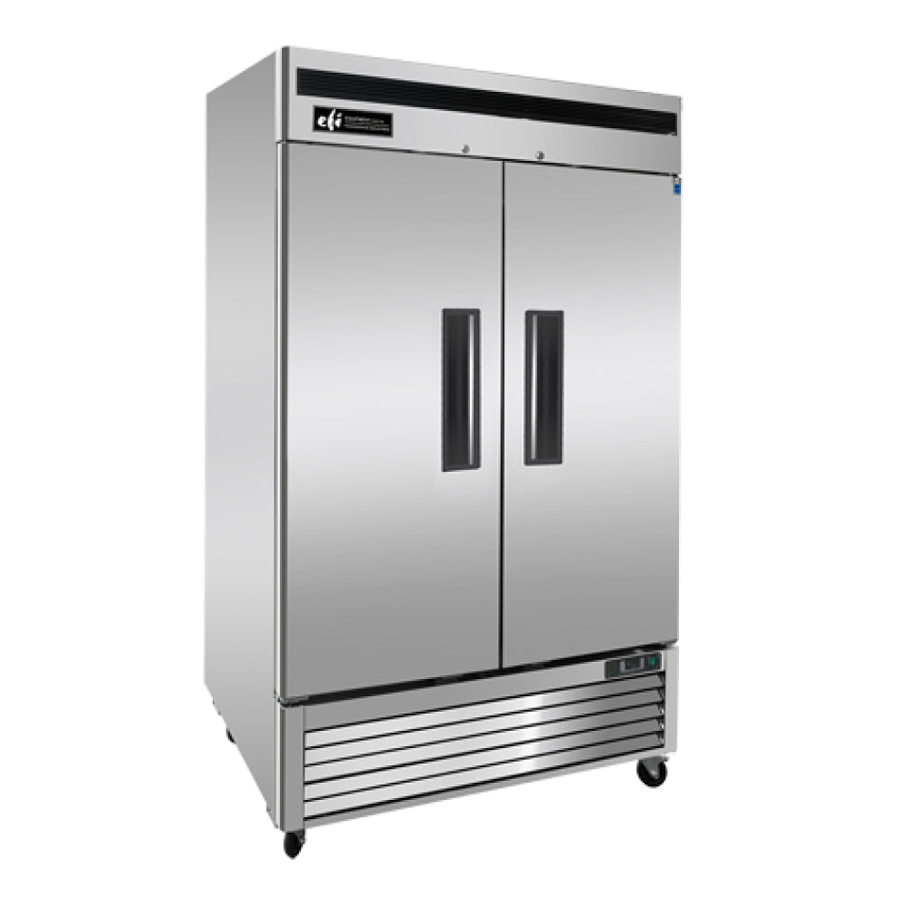 EFI C2-54VC 54" Stainless Steel Reach-In Refrigerator - 44.8 Cu. Ft. with 2 Doors & Versa-Chill Technology