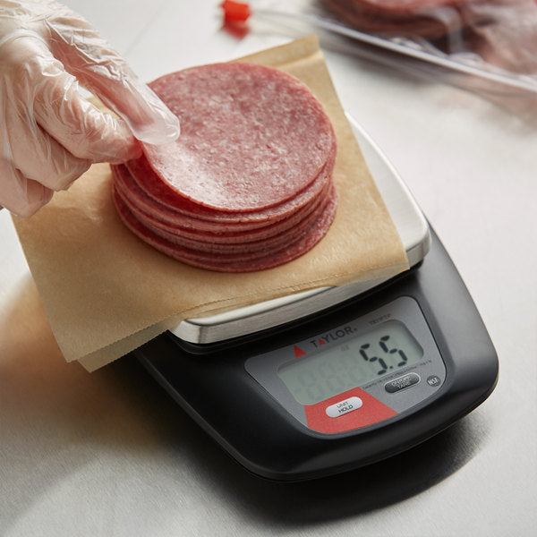 Taylor - TE11FTP, Economy Digital Portion Scale, 10 lb Capacity, Black