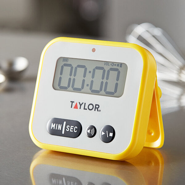 Taylor - 5817FS, Digital Continuous Ring Kitchen Timer, Compact Design, White