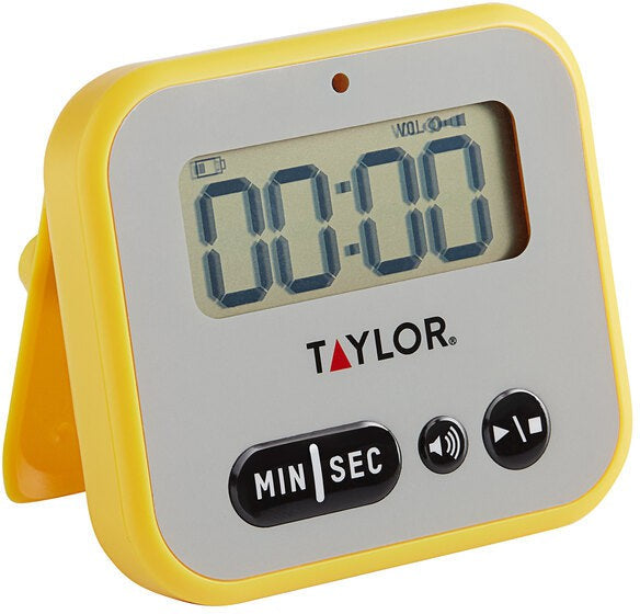 Taylor - 5817FS, Digital Continuous Ring Kitchen Timer, Compact Design, White