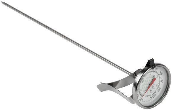 Taylor - 12" Candy/Deep Fry Probe Thermometer, Model 3522FS, Ideal for precise cooking, 12 inches long, Stainless Steel