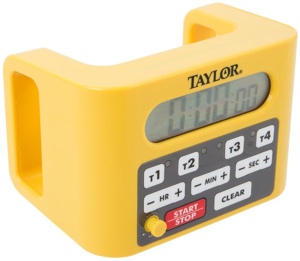 Taylor - 5839N, Loud Digital Timer with 100 Decibel Alarms, Compact, Black