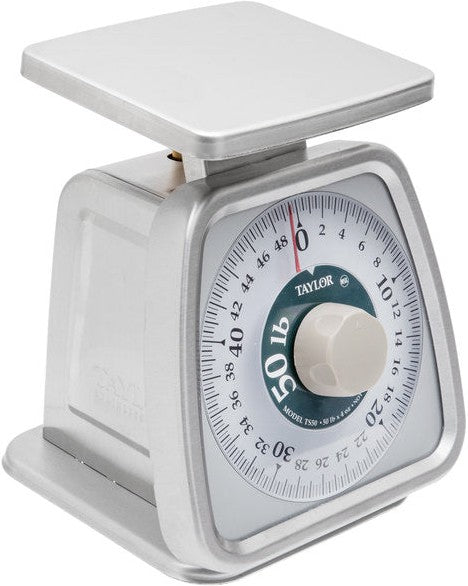 Taylor - TS50, 50 lb Receiving Scale With Rotating Dial, Compact Size, Black