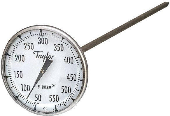 Taylor - 8" Superior Grade Instant Read Probe Thermometer - 6220J, 1 Unit, Stainless Steel