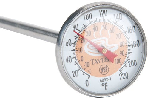Taylor - 6092NBRBC, Instant Read Pocket Thermometer, 6.5" x 1.5", Brown
