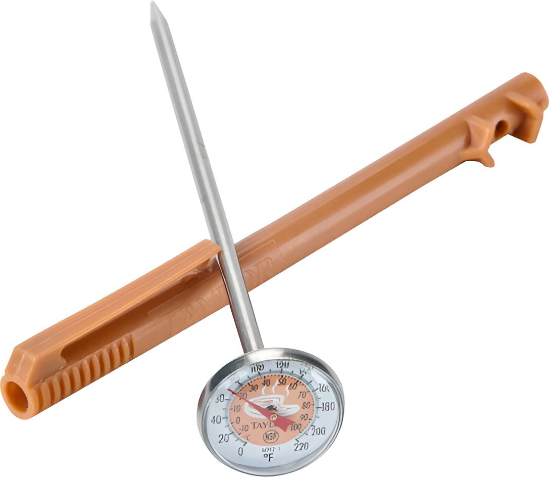 Taylor - 6092NBRBC, Instant Read Pocket Thermometer, 6.5" x 1.5", Brown