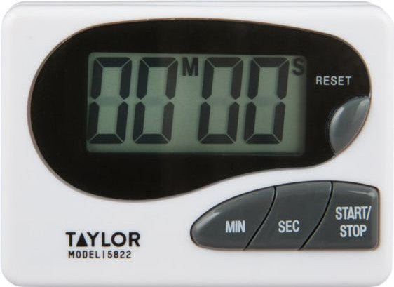 Taylor - Classic Branded Digital Timer, Model 5822, Electronic Timer, Compact Size, Black