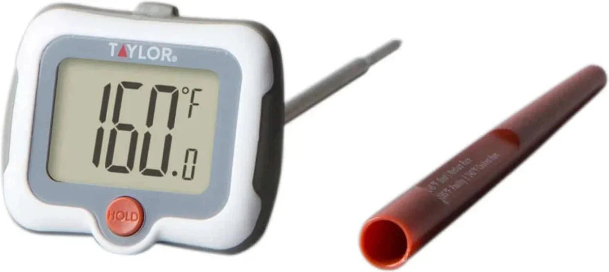 Taylor - 9836, Digital Pivoting Thermometer with Swivel Head, Compact Size, Black