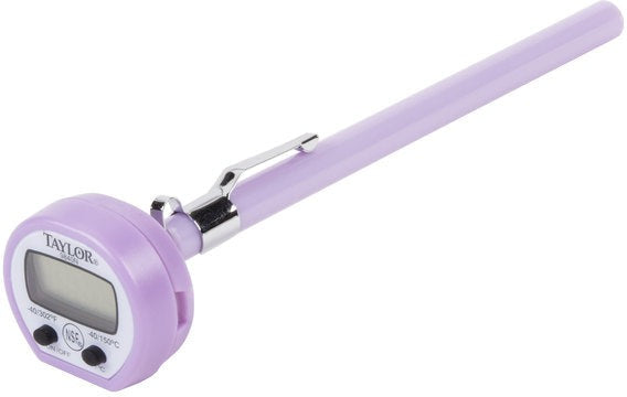 Taylor - 9840PRN, Purple Digital Allergy Thermometer, Pocket Size, Compact Design