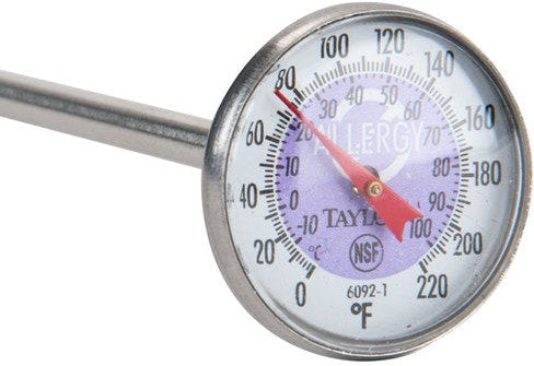 Taylor - 6092NPRBC, Purple Instant Read Pocket Thermometer, 6.3" x 1.4" x 1", Single Unit