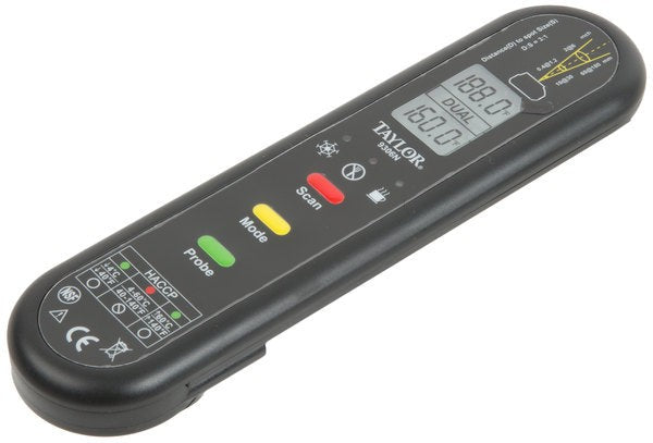 Taylor - 9306N, Waterproof Dual Temp Infrared Thermometer, Compact Size, Blue