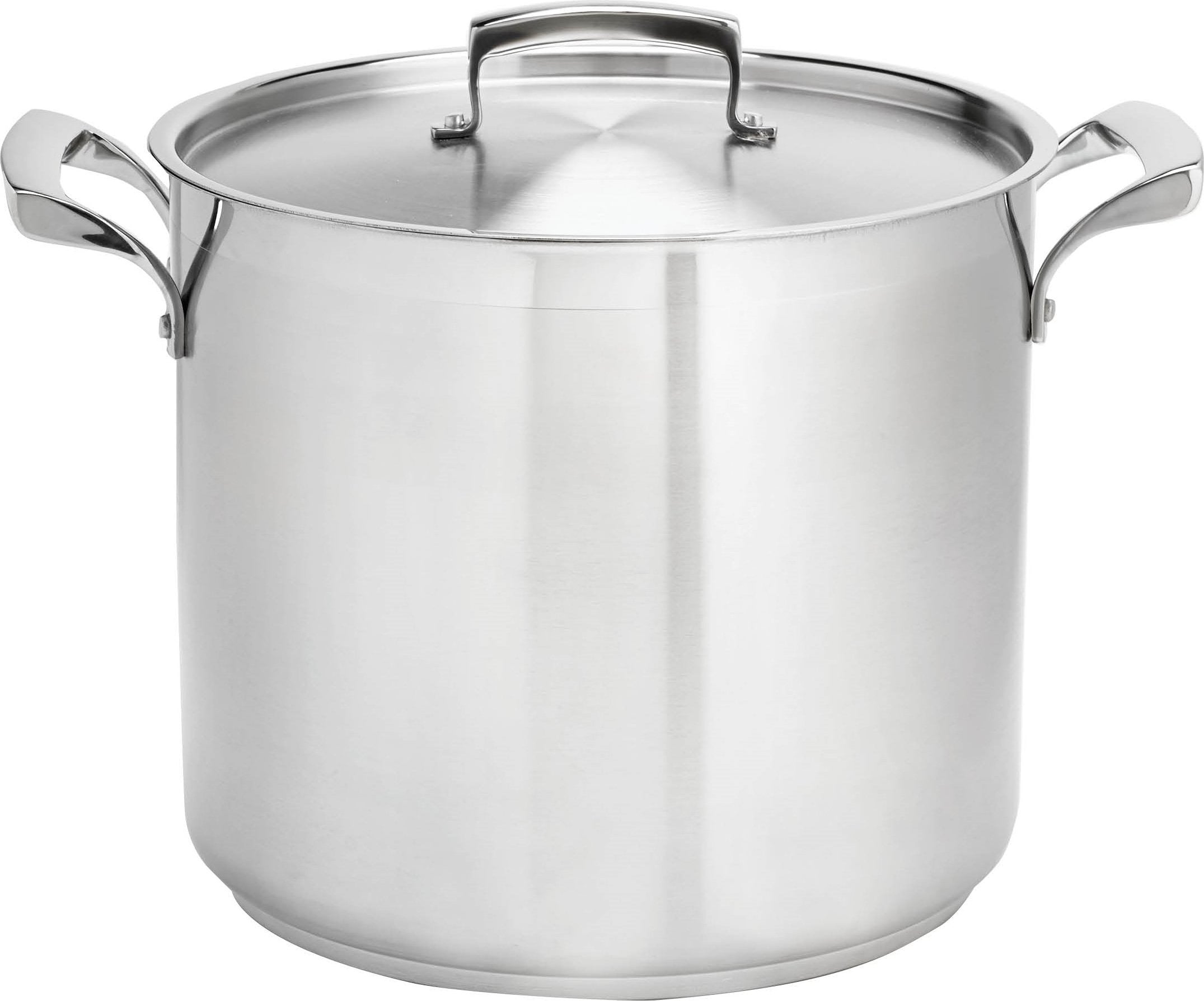 Browne - 40 Thermalloy® QT Stock Pot, Heavy-Duty Stainless Steel, 5723940, 40 Quart, Silver