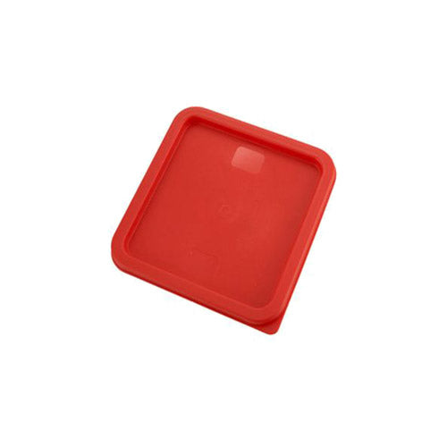 Winco PECC-68 Red Polyethylene Covers for 6 QT & 8 QT Containers