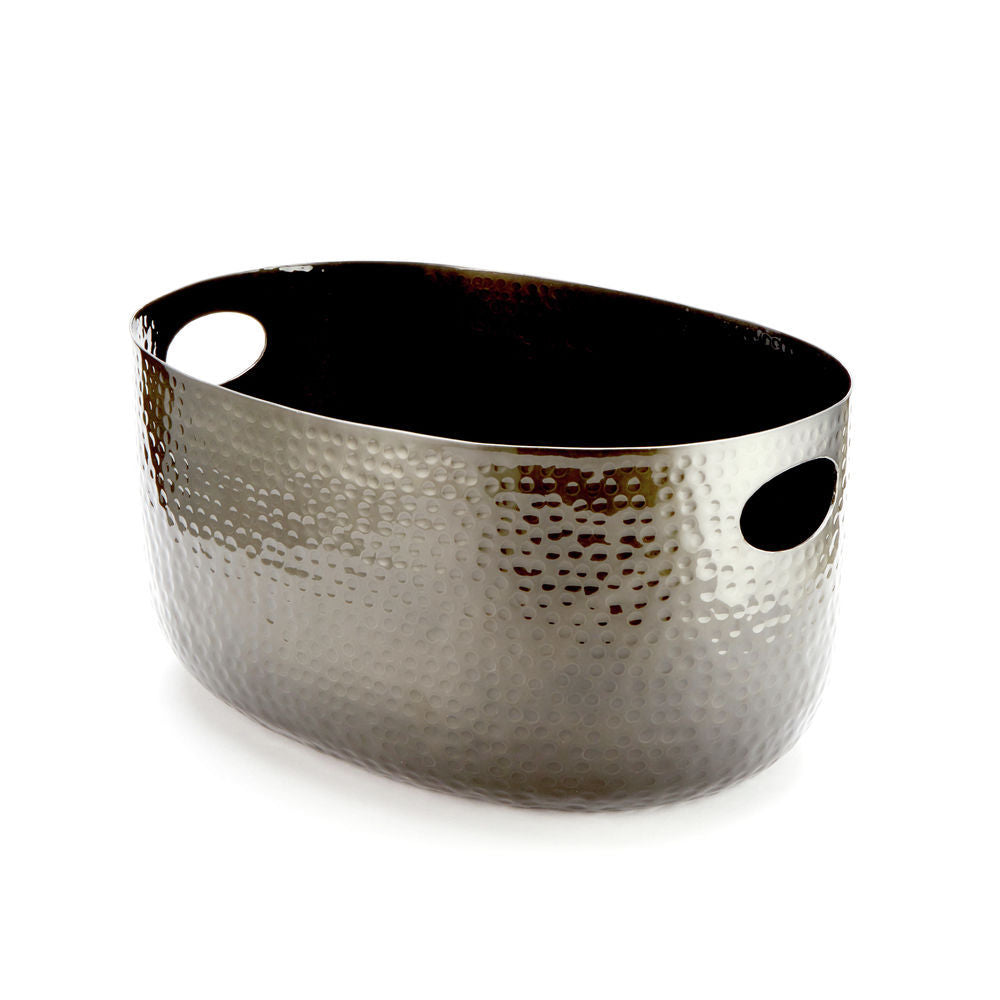 American Standard ATHB10 Black Hammered Aluminum Beverage Tub, 10 Qt, 15"L x 10.75"W x 7.25"H, Hand Wash Only