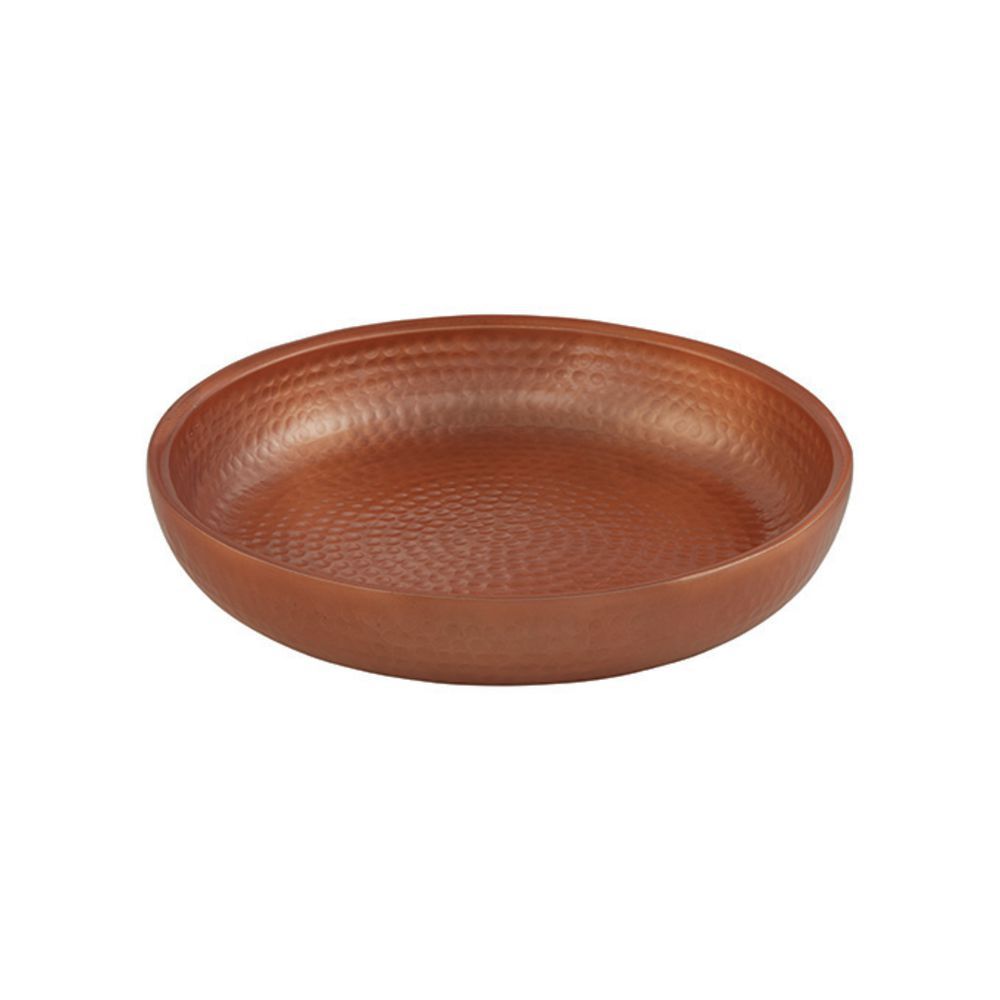 American Standard ADSEAC14 Seafood Tray, 14" Dia., Copper, Double-Wall, 128 oz., Hand-Wash Only.
