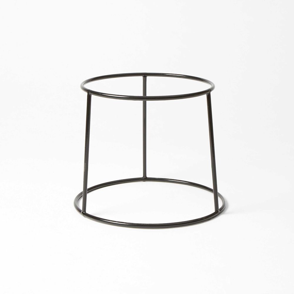 American Standard RSRB Rubber Coated Steel Stand, 7-1/2" Top Dia., 9-5/8" Bottom Dia., Black, 7-3/8"H