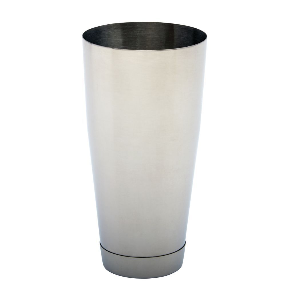 Cardinal - CAP28, Shaker Tin 28 oz, H 7"; T 3-5/8"; B 2-3/8; M 3-5/8, Stainless Steel