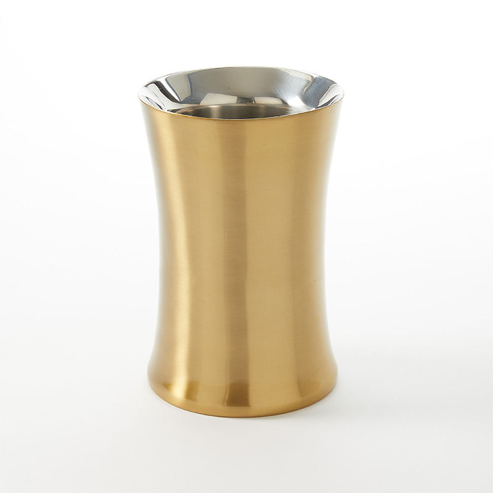American Standard GDWW5 Wine Cooler, 5.5" dia. x 8.25"H, Stainless Steel, Gold Finish.