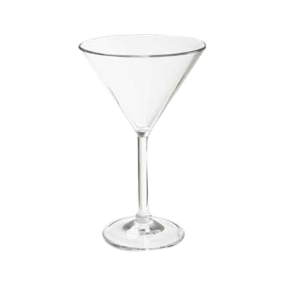 G.E.T. 6 Oz Clear SAN Martini Glass - 2 Dozen