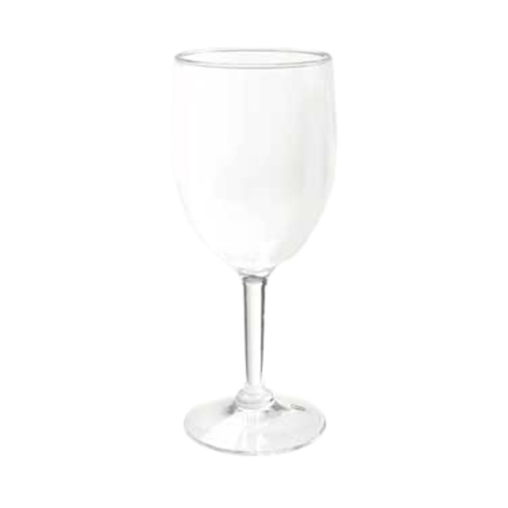 G.E.T. 8 Oz Clear SAN Wine Glass - 2 Dozen