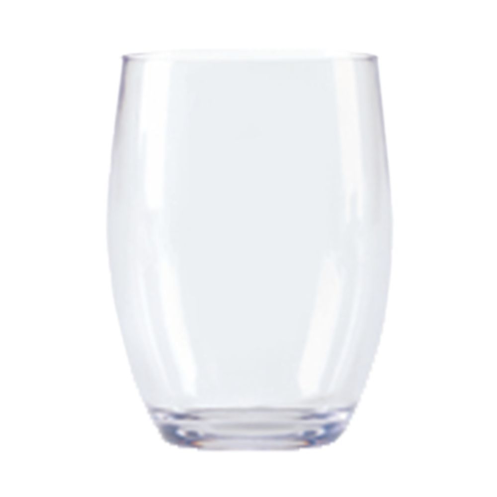 G.E.T. 12 Oz Stemless Clear SAN Wine Glass - 2 Dozen