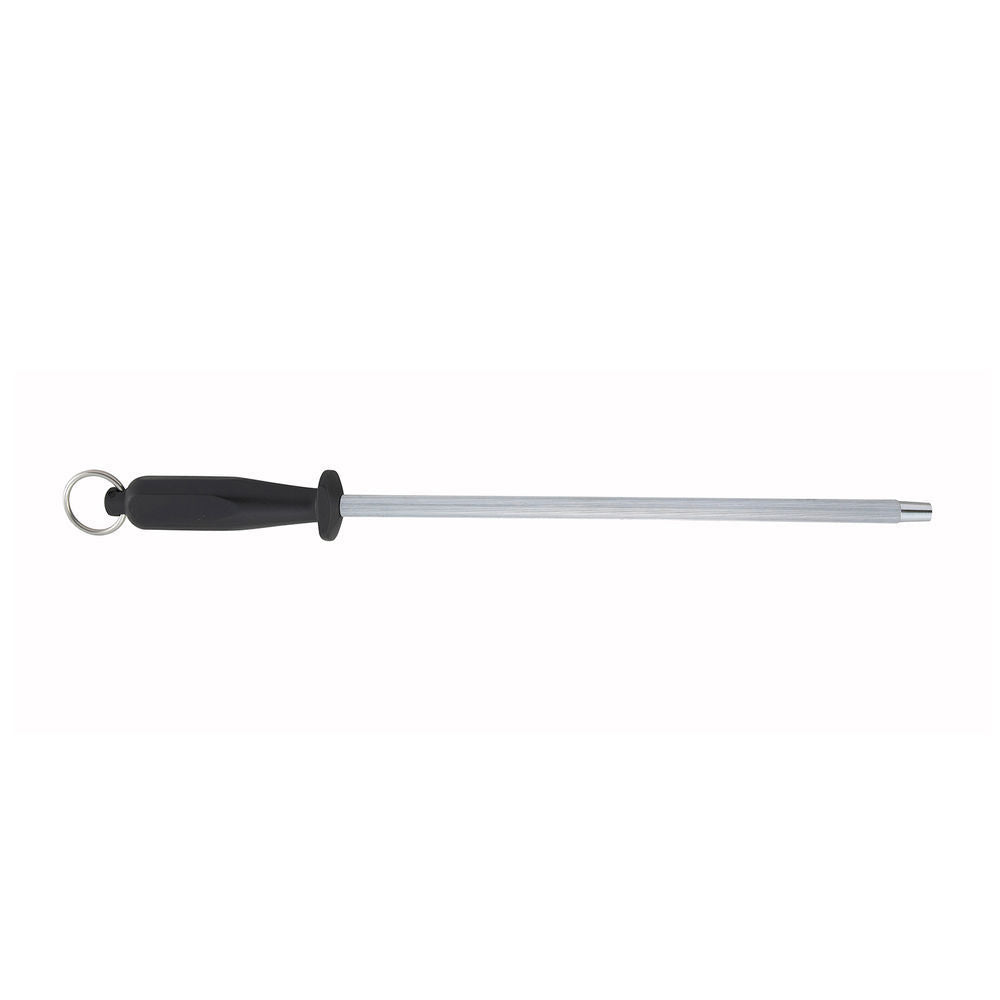 Winco K-12S Sharpening Steel, 12"-Round, Silver
