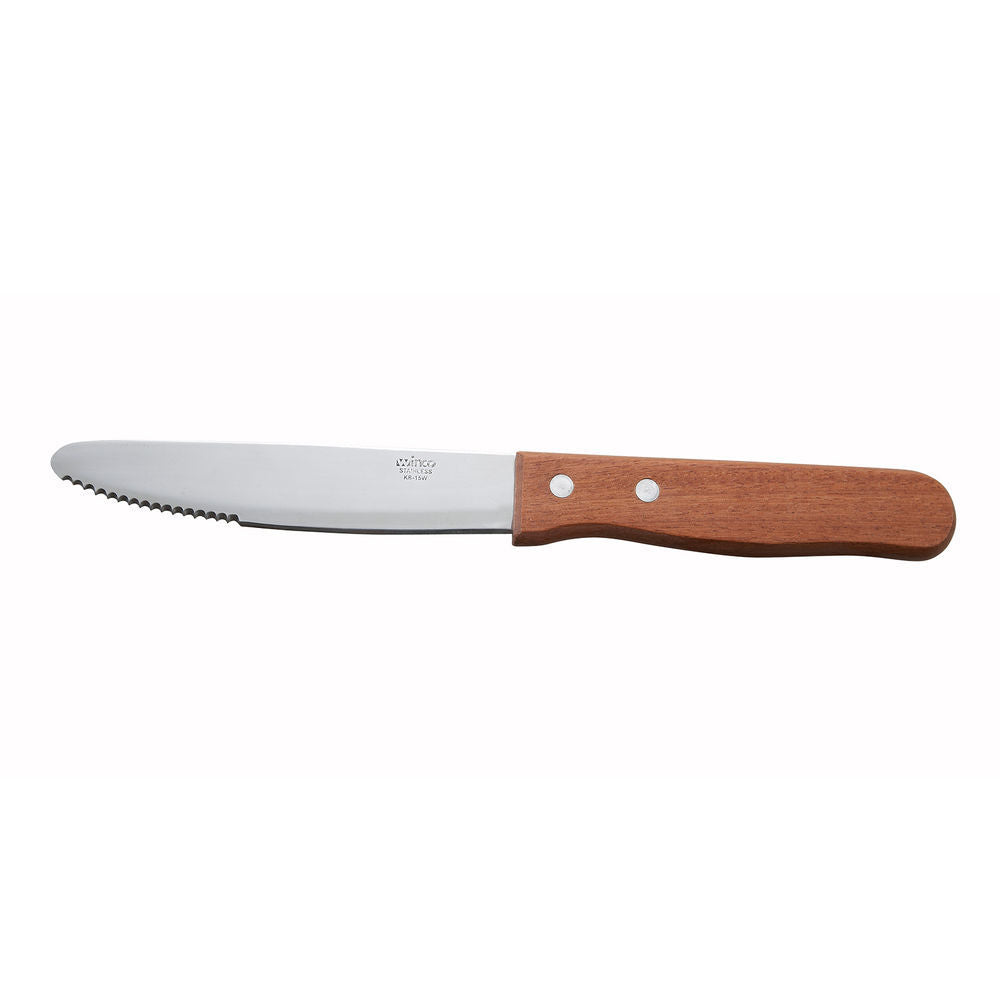 Winco KB-15W Jumbo Steak Knife, 10" Overall Length, 5" Heavy Duty Blade