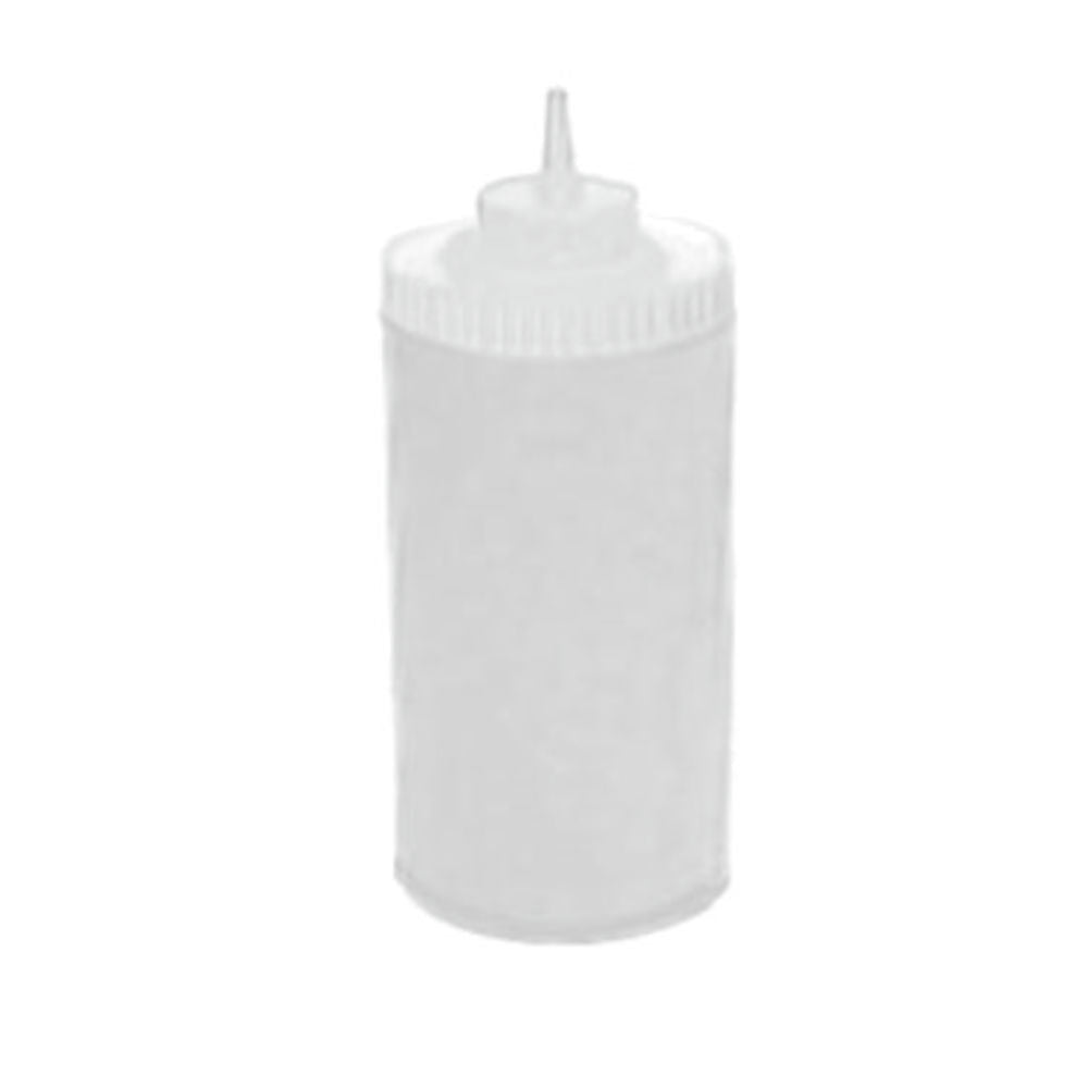 Winco PSW-32 Squeeze Bottle Wide Mouth, 32 oz., Clear, Sold by the Dozen
