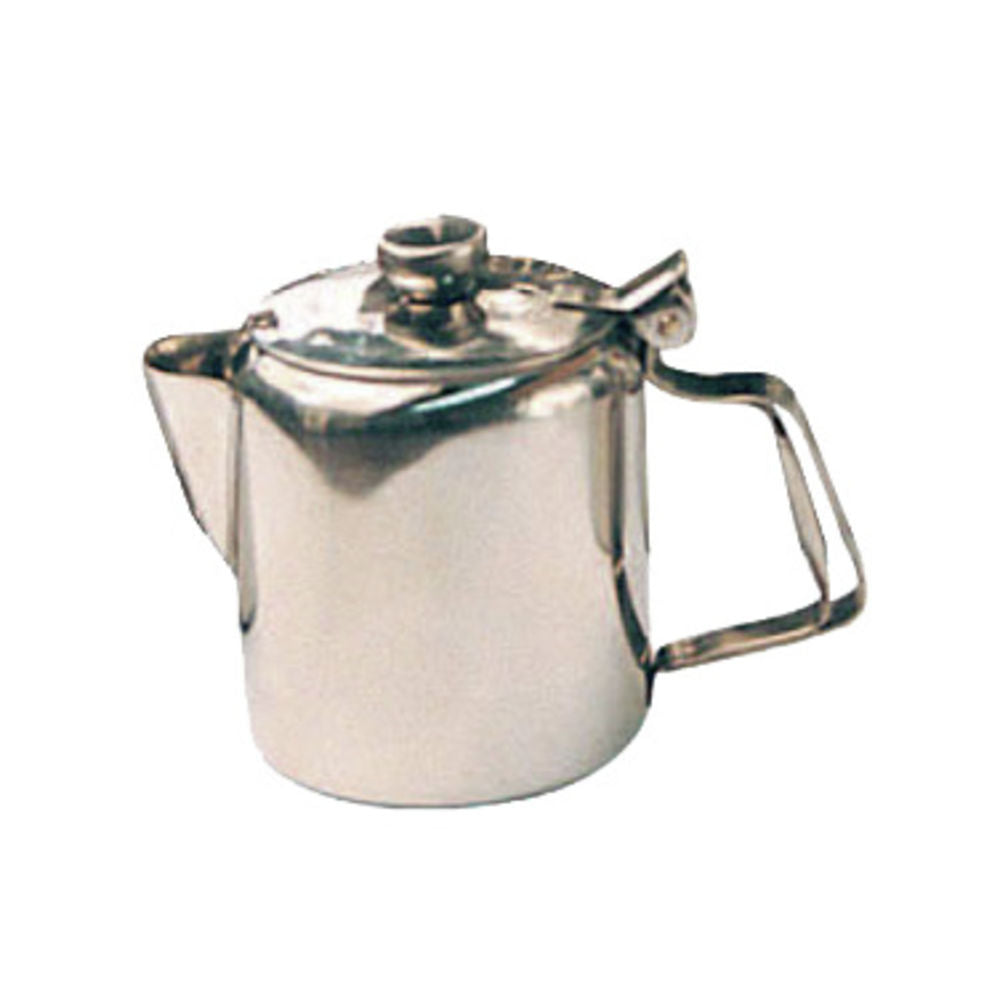 Winco W612 Beverage Server - 12 oz. Stainless Steel with Short Spout