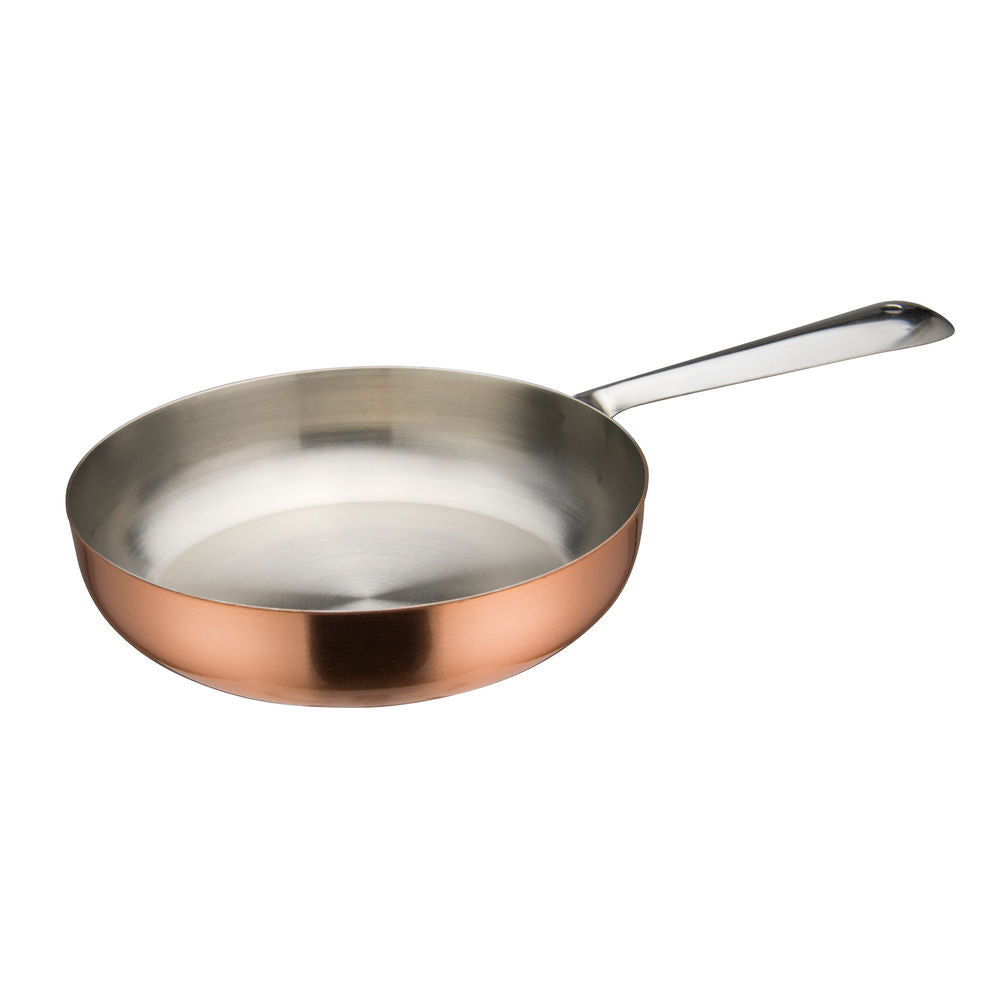 Winco DCWC-201C Mini Fry Pan, 11 oz., 5-1/2" dia. x 1-3/8"H, Silver