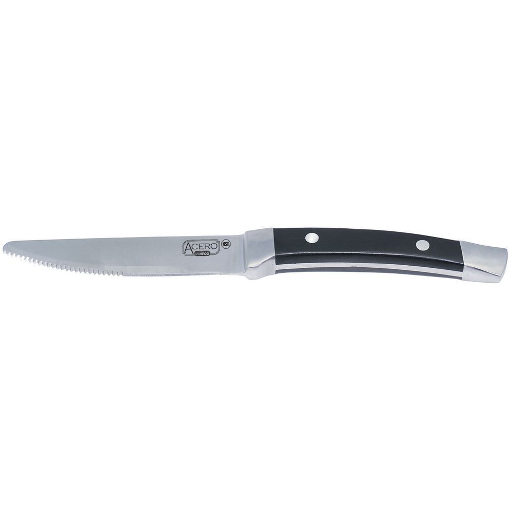 Winco SK-22 Steak Knife - 11" O.A.L., 5" Blade, Silver, Sold by Dozen