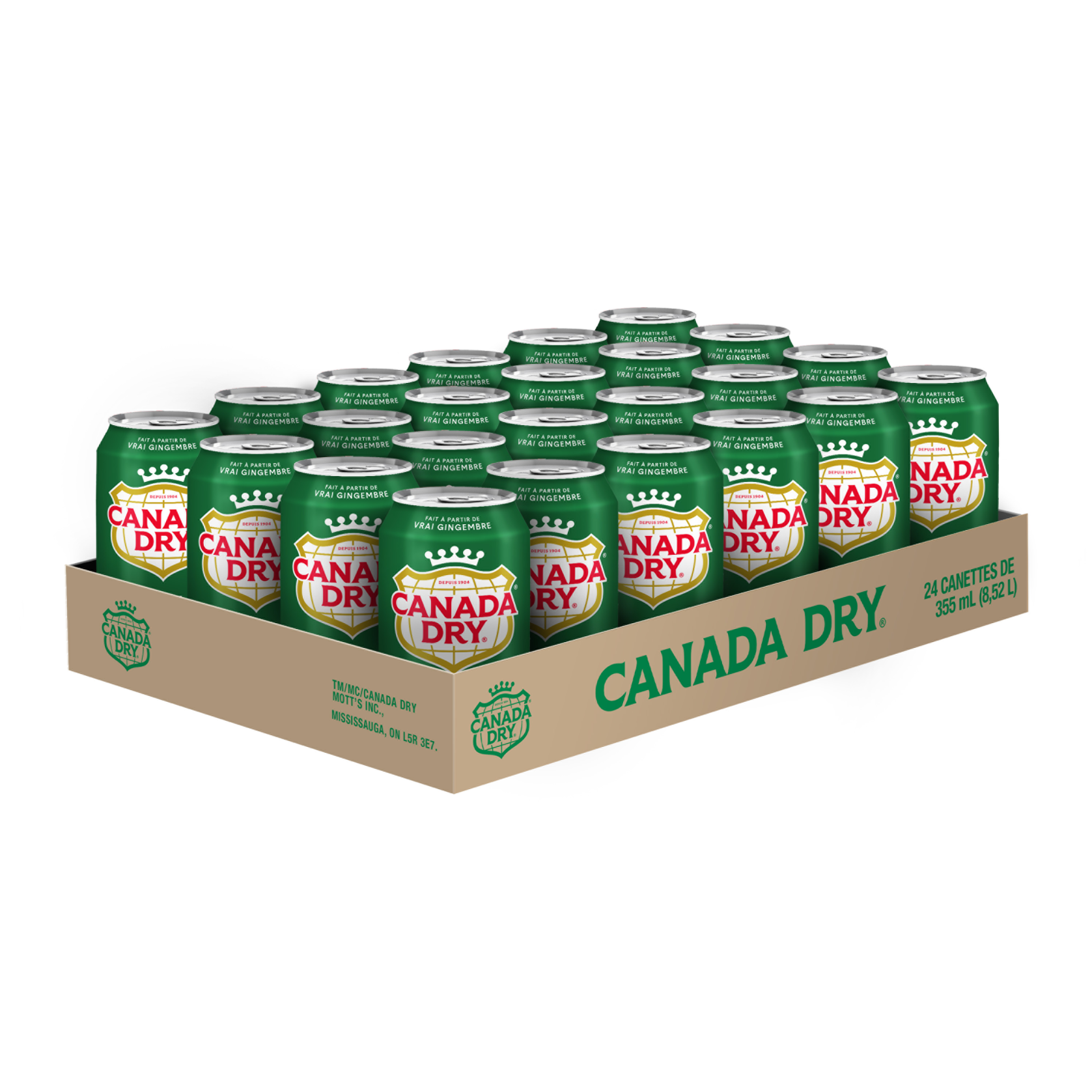 Assorted Pop Coke, Sprite, Canada Dry, and Coca Cola - 24-Pack Bundle