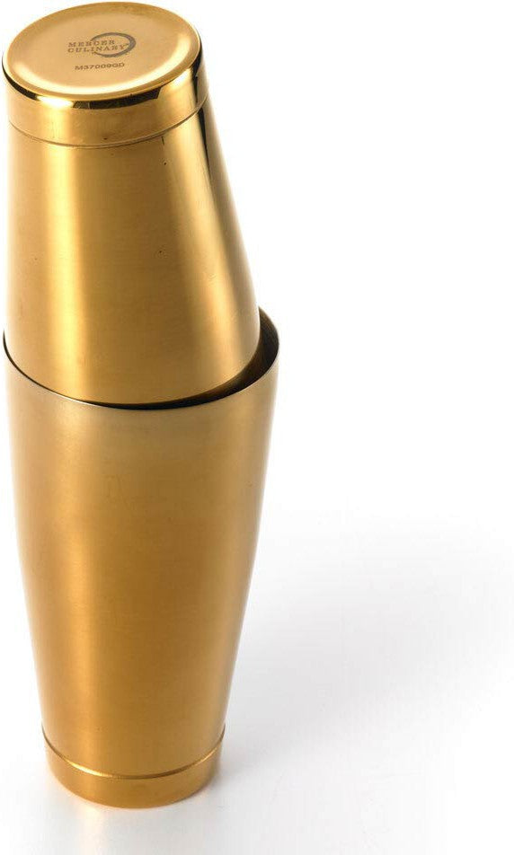 Barfly - M37009GD, Stainless Steel Gold Plated 2-Piece Boston Cocktail Shaker, 28 Oz & 18 Oz, Gold