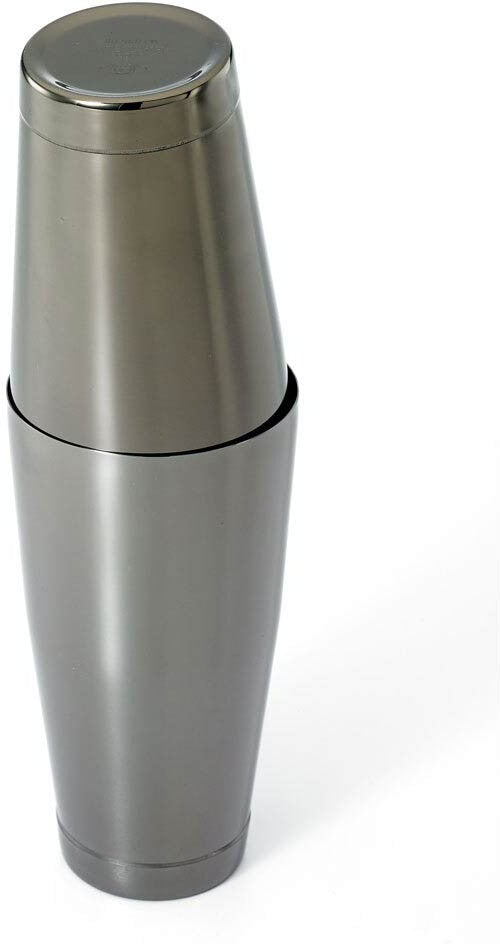 Barfly - M37009BK, Stainless Steel Gun Metal Black Cocktail Shaker, 28 Oz & 18 Oz, Sold Individually