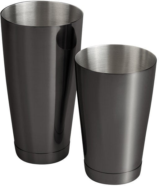 Barfly - M37009BK, Stainless Steel Gun Metal Black Cocktail Shaker, 28 Oz & 18 Oz, Sold Individually