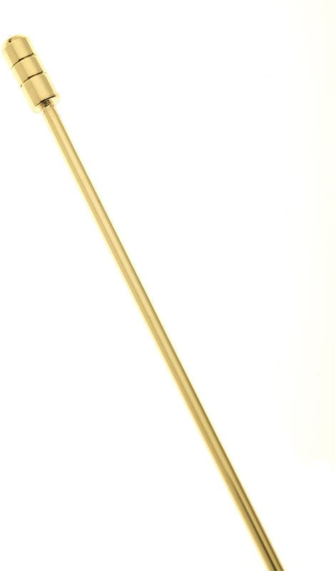 Barfly - M37030GD, 4.4" Gold Cocktail Pick with Grove Top, Metal Skewer, Gold