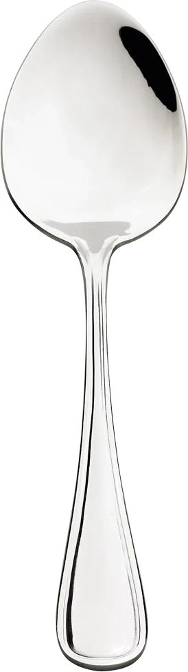 Browne - CELINE 7.3" Stainless Steel Dessert Spoon, Dimensions: 7.3", Sold by the Dozen, Silver