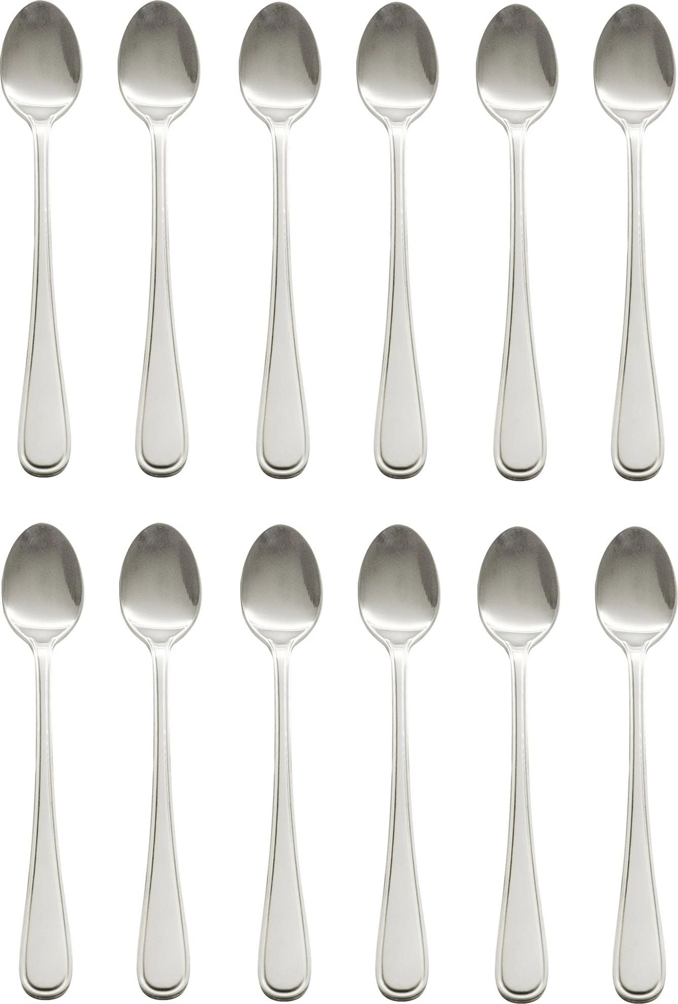 Browne - CELINE 7.5" Stainless Steel Iced Tea Spoon, Dimensions: 7.5", Colour: Silver, Sold as Pack of 12