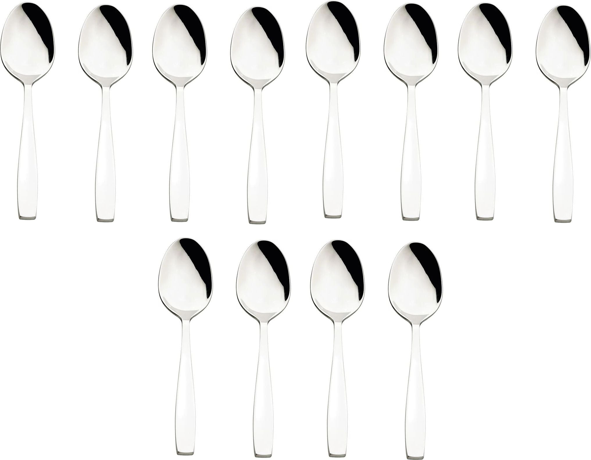 Browne - MODENA 6.3" Stainless Steel Tea Spoon, Case of 12, Silver