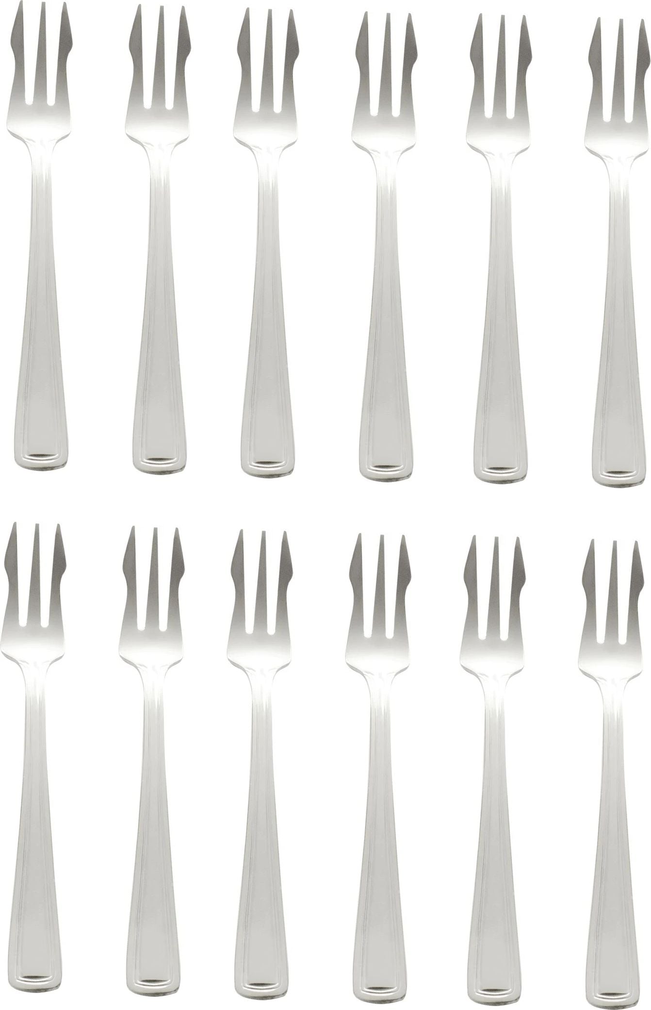 Browne - ROYAL 5.7" Stainless Steel Oyster Fork, 12 Pack, Durable & Stylish, Silver