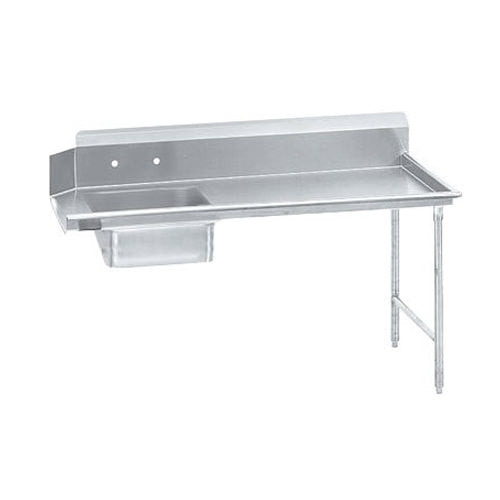 EFI SIST36R 36" Soiled Dish Table - Stainless Steel, Right-to-Left Operation, 7.5" Backsplash, Pre-Rinse Sink Included